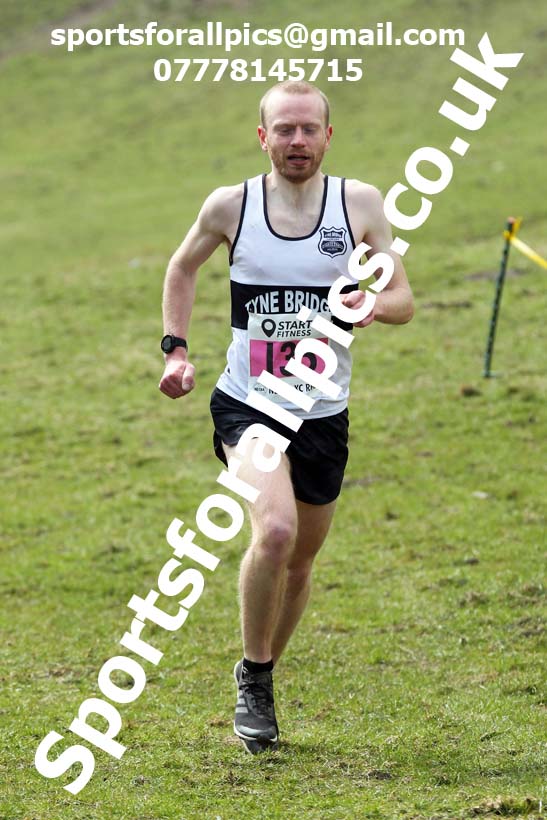 Masters men 2021 NECAA Cross Country Relays, Thornley Farm, Peterlee, Saturday, April 10th. Photo: David T. Hewitson/Sports for All Pics